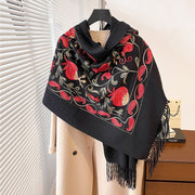 Stay Warm in Style with Double-Sided Shawl