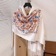 Personalized Warm Embroidered Women's Scarf