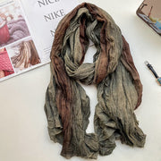 Vintage Style Cotton Linen Scarf for Women