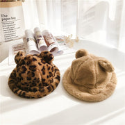 Leopard Print Kids' Hat Korean Style