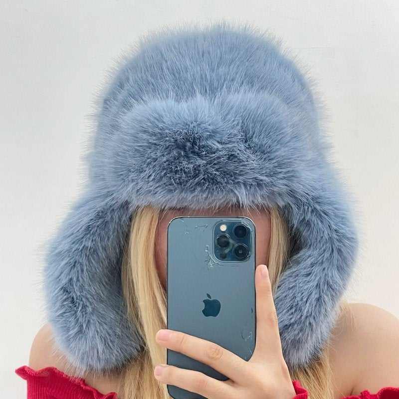 Warm Velvet Ushanka Hat