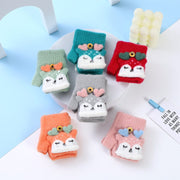 Warm Cartoon Kids Gloves for Cold Weather