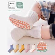 Baby Non-Slip Socks for Newborns, 3-Pair Set, Soft Cotton, Cute Designs, Perfect for Spring & Autumn, Summer, Winter