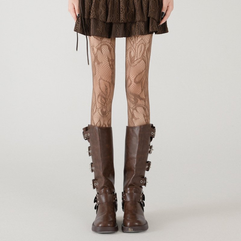 Thin Mesh Shaping Tights for Women