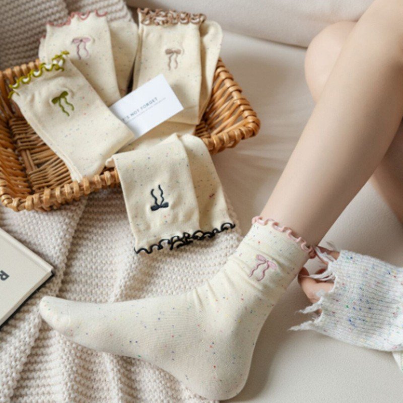 Soft Bow Socks for Women