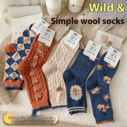 Warm Women's Wool Socks with Fleece Lining