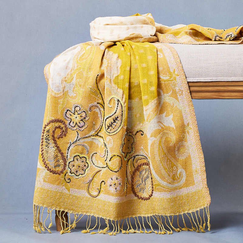 Warm Handmade Wool Shawl for Women