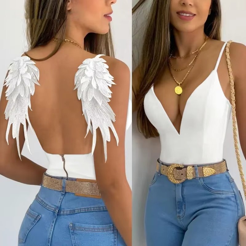 Women's Color Contrast Patchwork Top