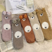 Cozy Cartoon Coral Fleece Socks