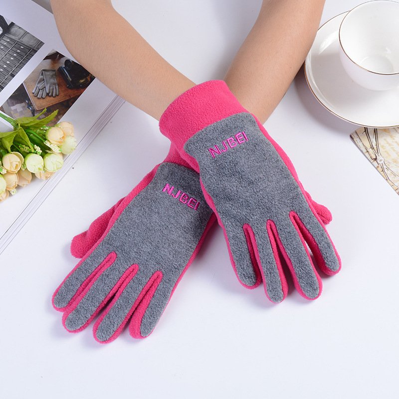 Warm Polar Fleece Riding Gloves for Women