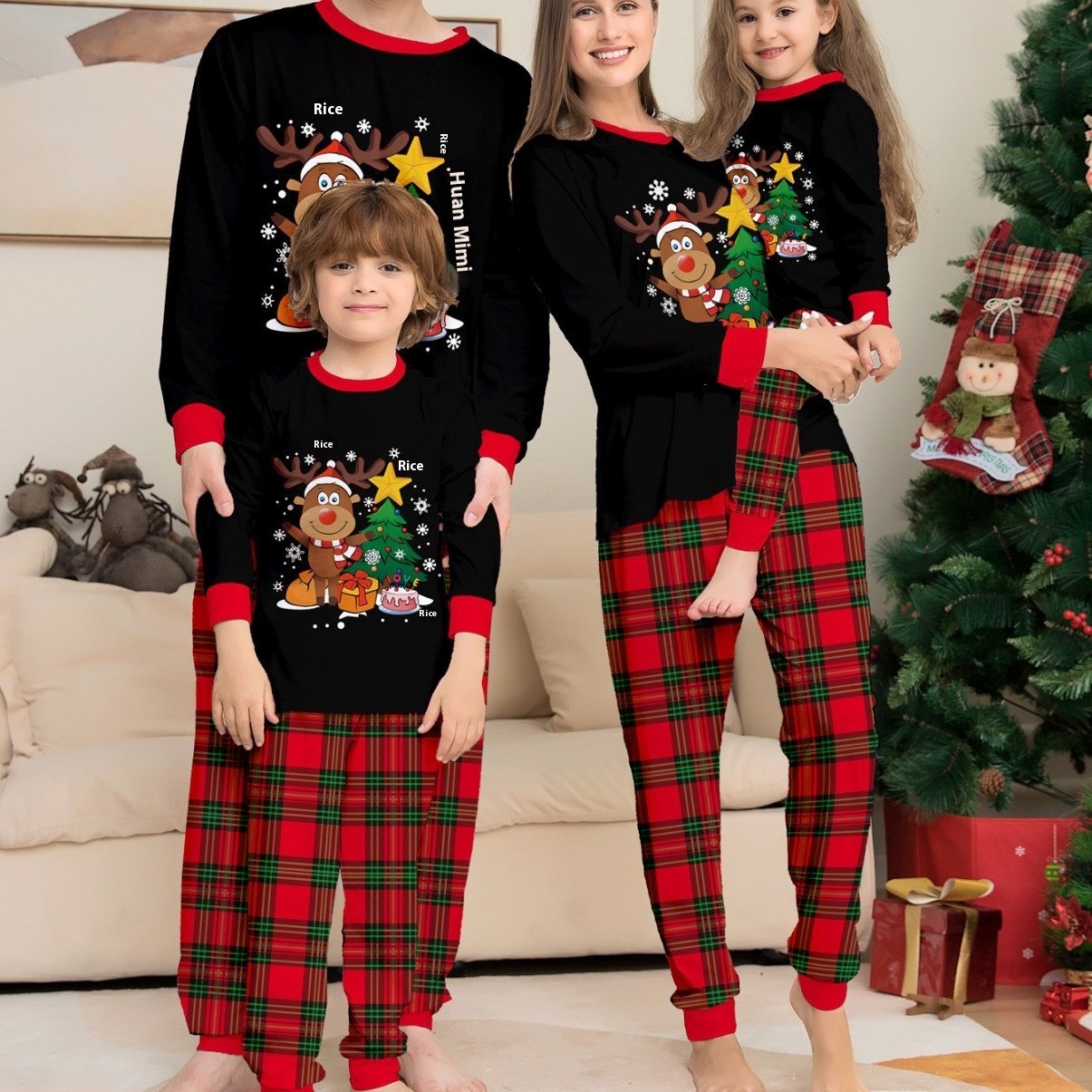 Christmas Plaid Family Dress