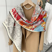 Double-Sided Wool Scarf for Winter