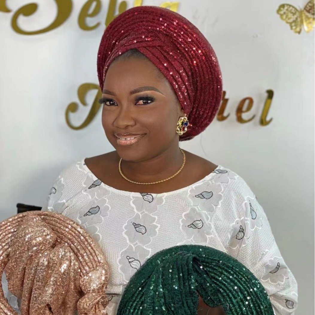 Sequin Wedding Headscarf