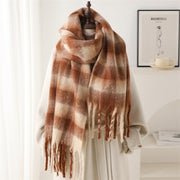 Warm Plaid Scarf for Men and Women