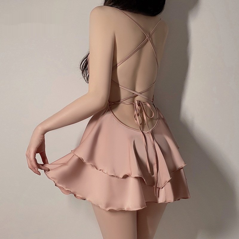 Breathable Nightgown for Women - Thin Satin Suit