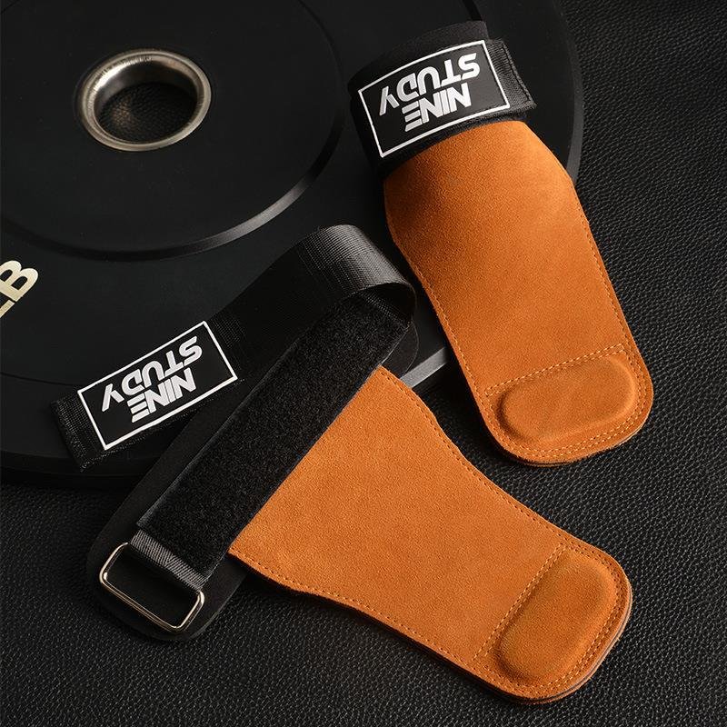 Thick Cowhide Fitness Gloves for Pull-ups & Gym