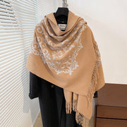 Warm Embroidered Scarf