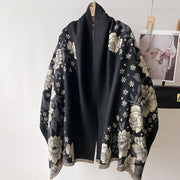 Elegant Flower Print Scarf for Women