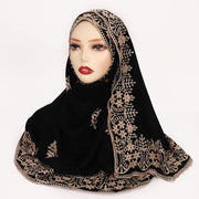 Elegant Embroidered Shawl Scarf for Women