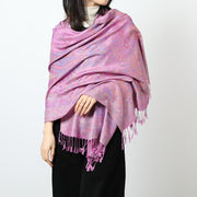 Warm Jacquard Tassel Shawl for Women