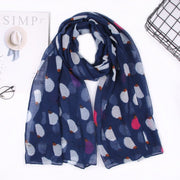 Parisian Hedgehog Print Scarf - Soft & Stylish