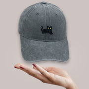 Retro Distressed Peaked Cap for Men & Women