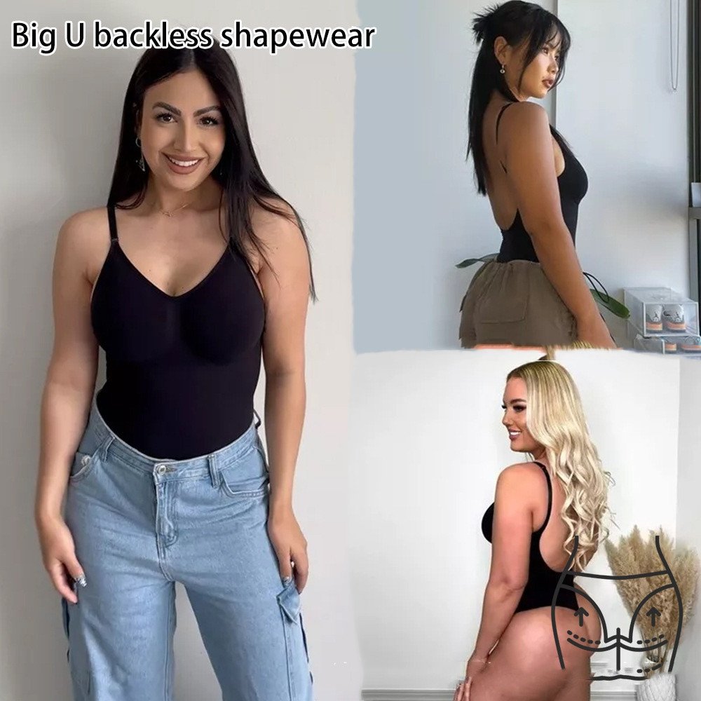 Plus Size Shaping Jumpsuit with Corset Front