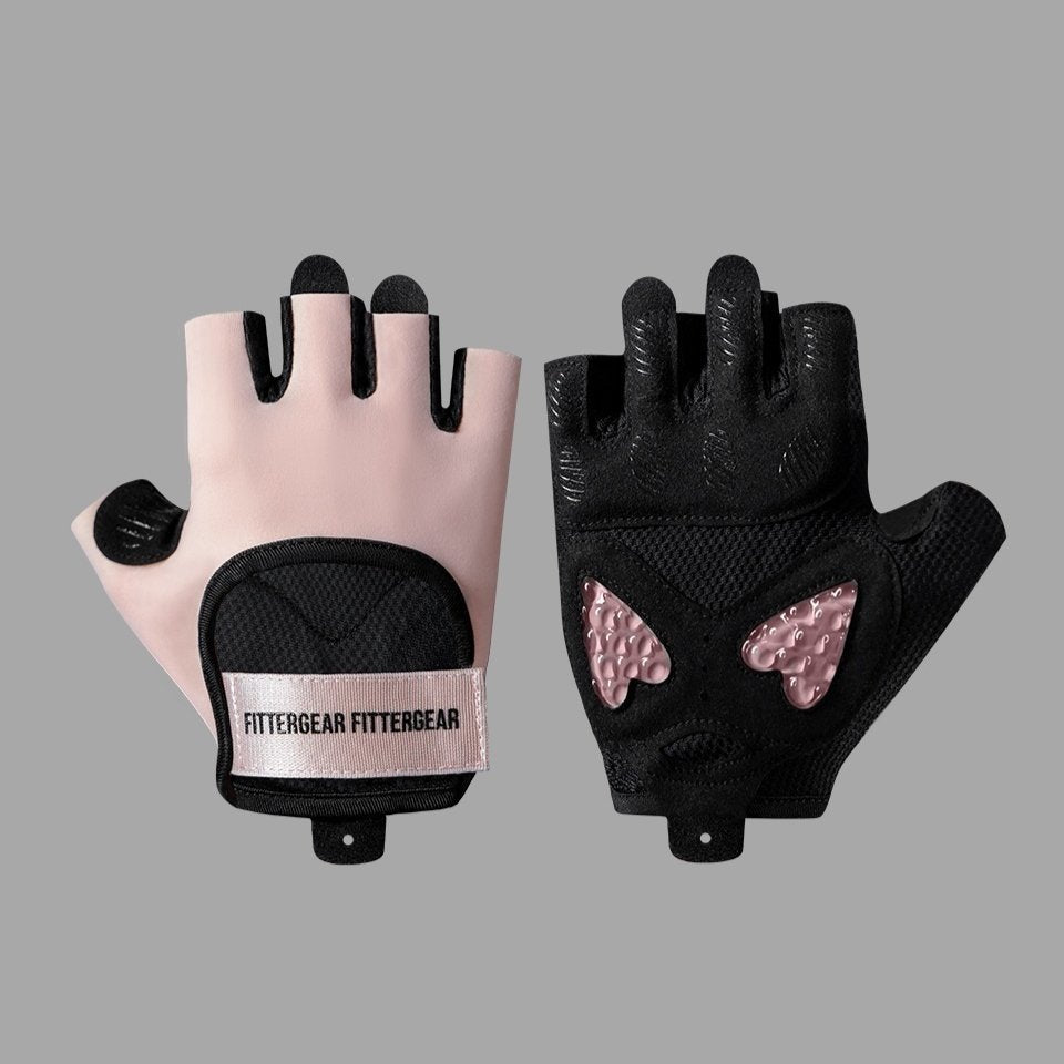 Breathable Fitness Gloves for Women - Half Fingers & Wrist Support