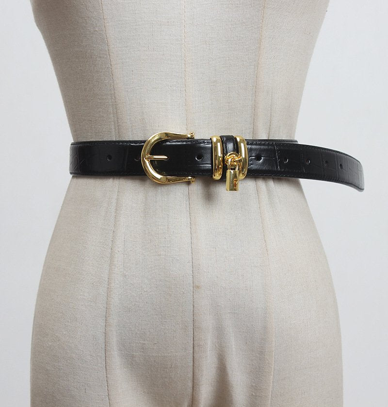 Genuine Leather Fashion Belt for Women
