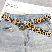 Leopard Print Snake Print Belt - Simple Waist Accent