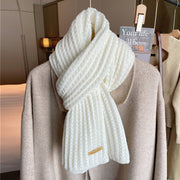 Women's Winter Scarf: Harajuku Style Coarse Yarn Knit, All-Matching, Warm, and Thickened