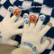Warm Touch Screen Gloves for Women, Fleece Lined Winter Gloves