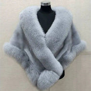 Luxury Fur Cape Coat