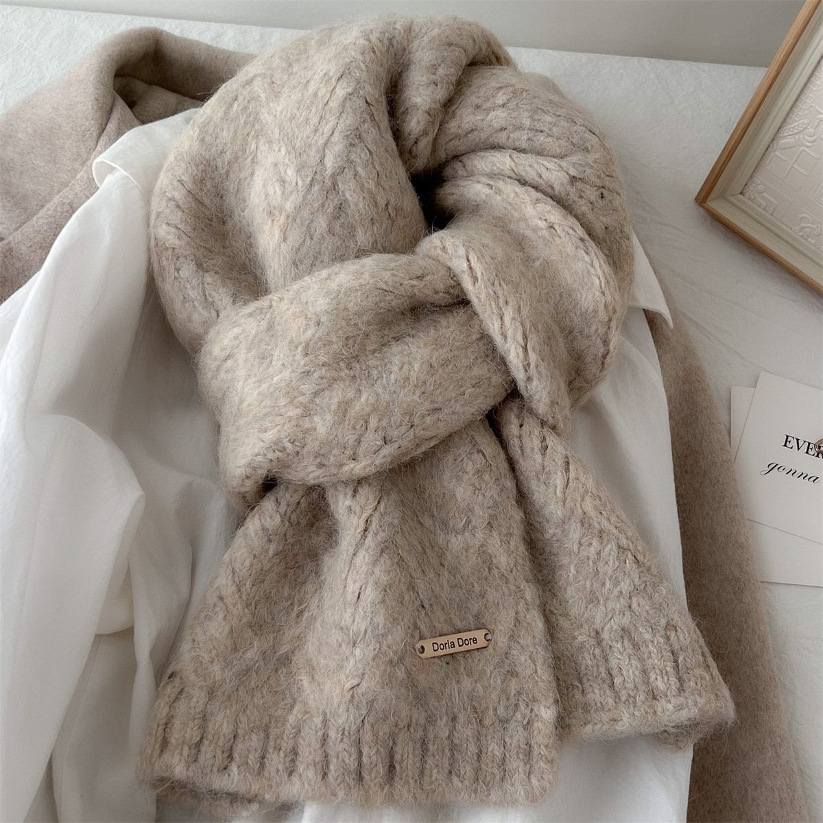 Warm Plaid Scarf for Winter