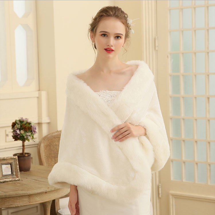 Luxury Fur Shawl Wrap