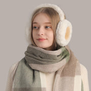 Stay Warm in Style with Plush Earmuff Scarf Set
