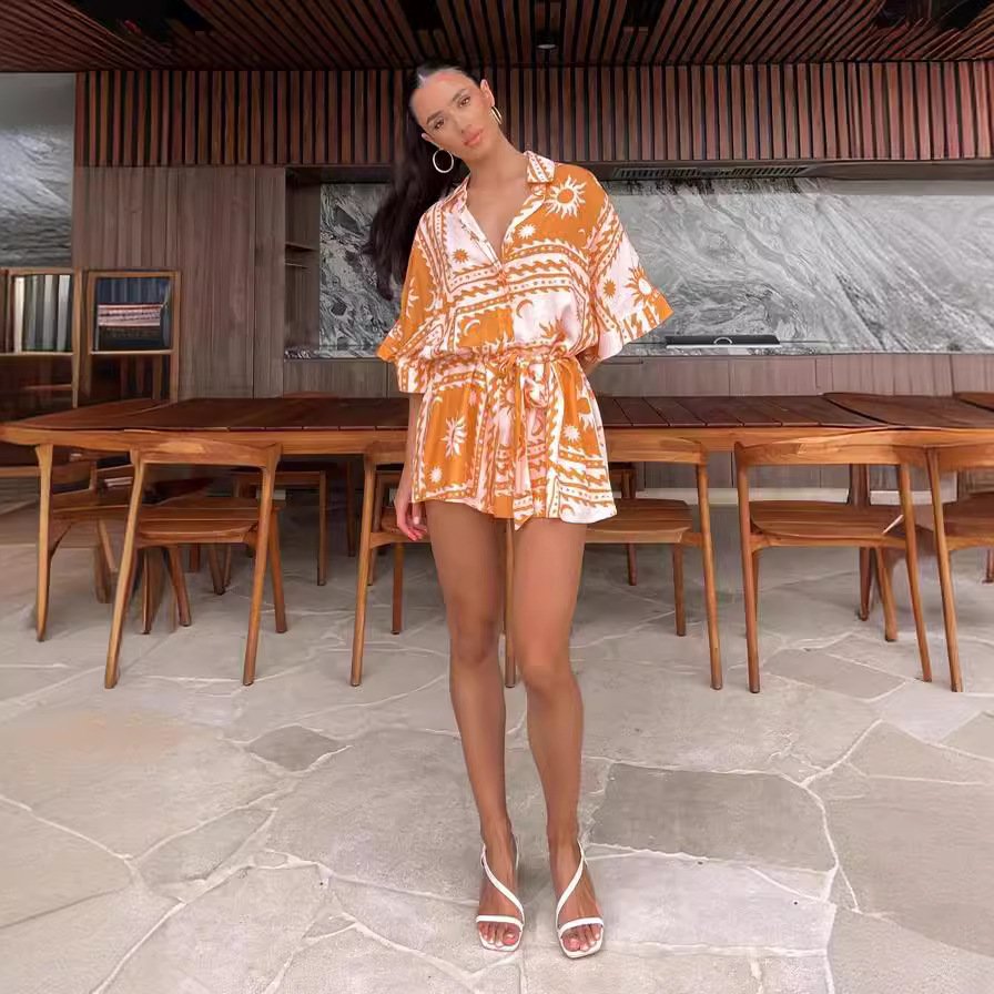 Women's Geometric Printed Jumpsuit