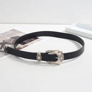 Retro Carved PU Leather Belt for Women