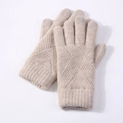 Warm Double Layer Fleece Gloves for Women