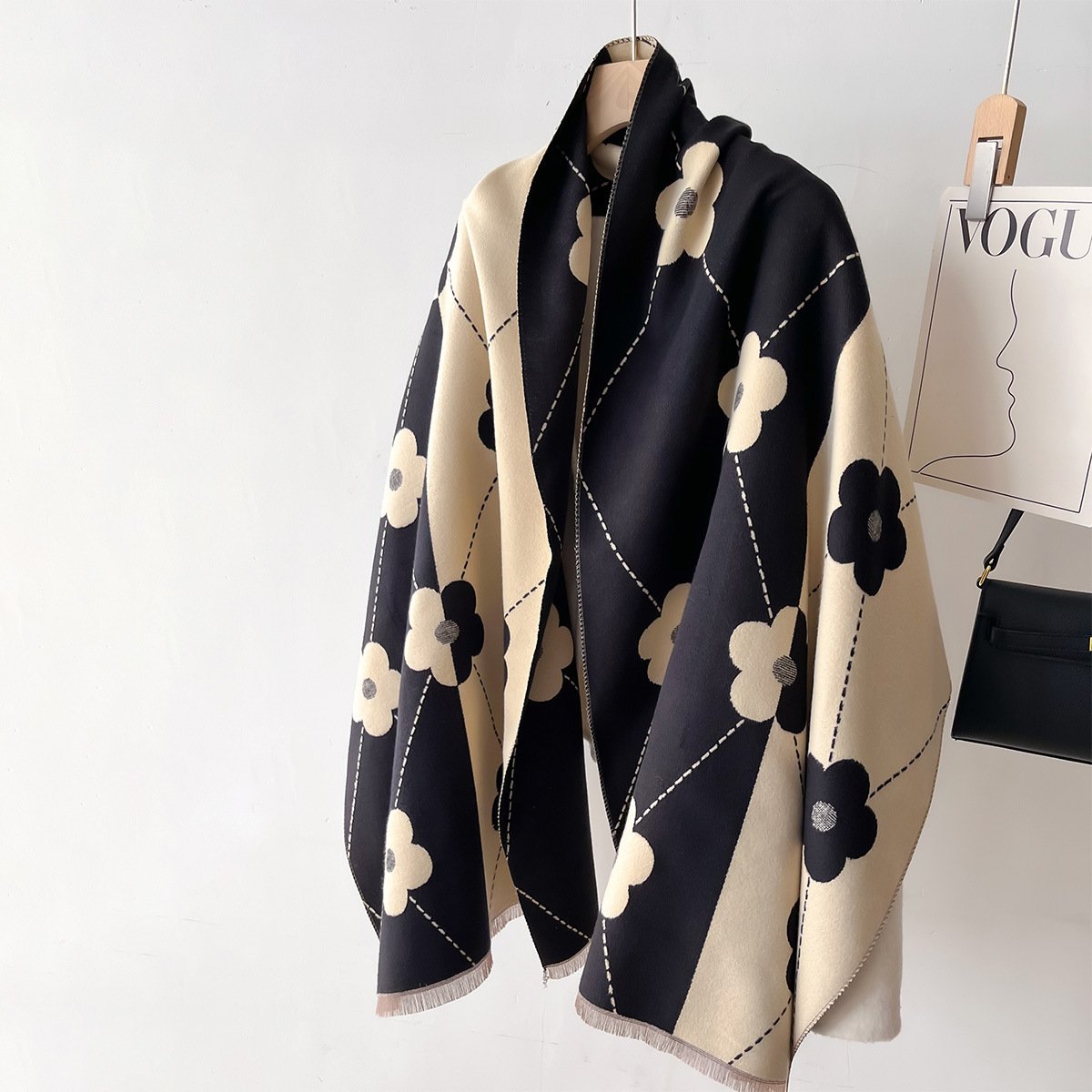 Warm Cashmere Scarf for Women - Color Matching Line