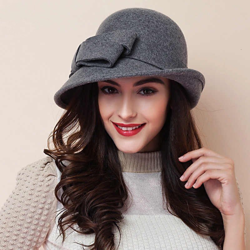 Warm Woolen Bowler Hat