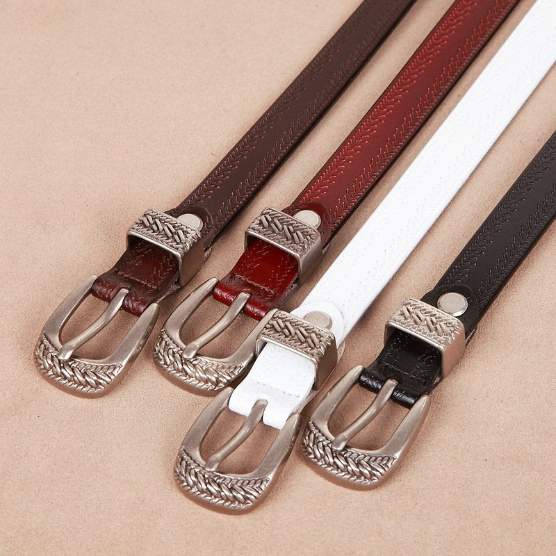 Fall Winter Fashion Matching Jeans Belt with Pin Buckle