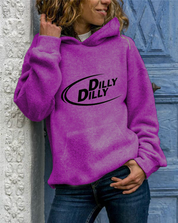 Animal Print Hooded Sweatshirt - Cozy Long Sleeve Pullover