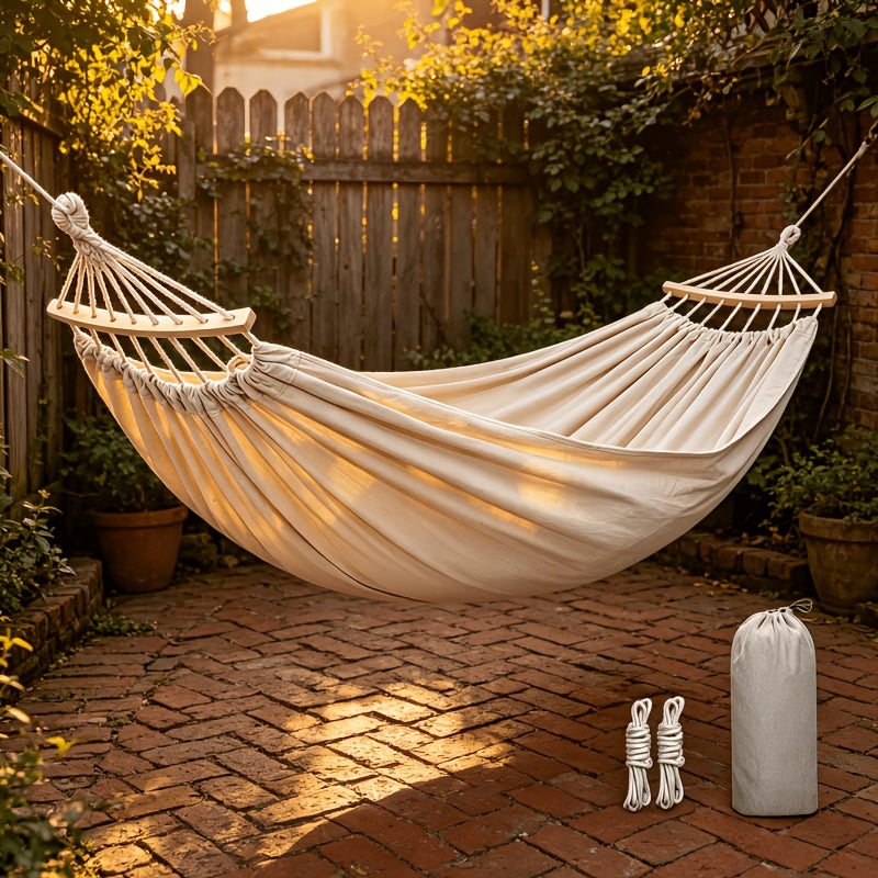 A Luxurious Hammock Available in Multiple Colors, a Soft Patio Hammock for Backyard Relaxation, the Perfect Garden Backyard Relaxation Tool