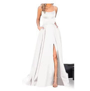 European and American Bridesmaid Dress, Long Style, Figure-flattering, Off-the-shoulder Design