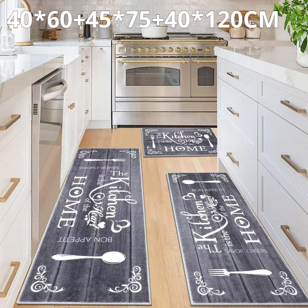 Simple American-style Kitchen Mat for Home Use