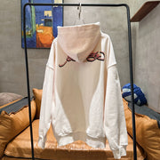 Anime Couple Pullover Sweatshirt with Diamond Detail