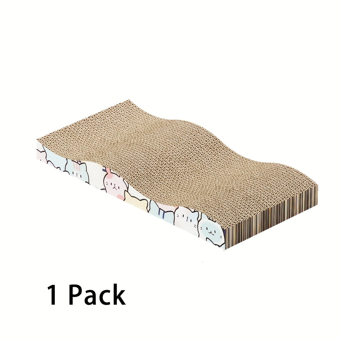 5/3/2/1pcs Oversized Corrugated Cardboard Cat Scratch-off Board, Double-sided Scratch-off, Anti-slip Base, Thickened And Durable Design Suitable For Indoor Cats, Furniture Protection And Claw Care,