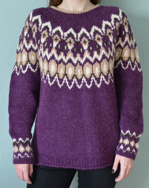Women's Sweater Acrylic Thick Needle Thick Jacquard