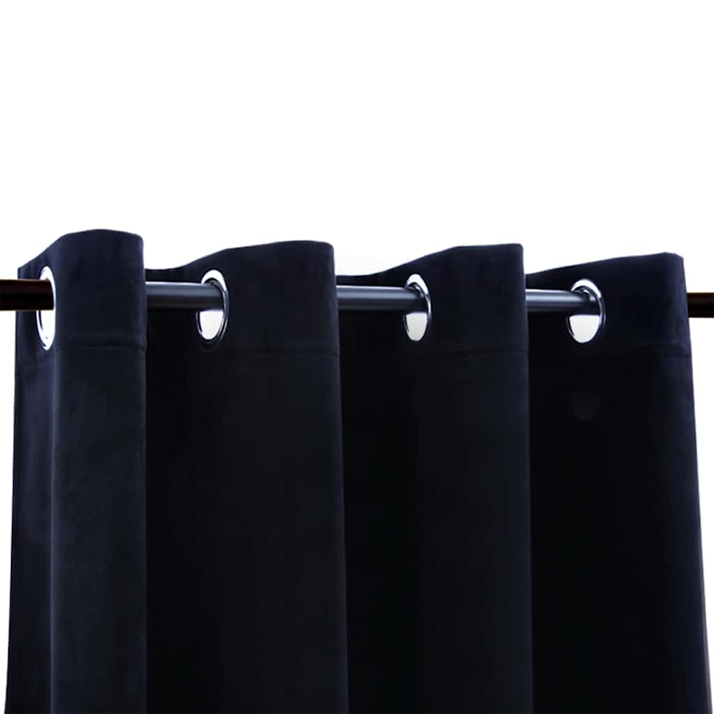 Blackout Curtain with Metal Eyelets, Velvet. Blackout Curtain with